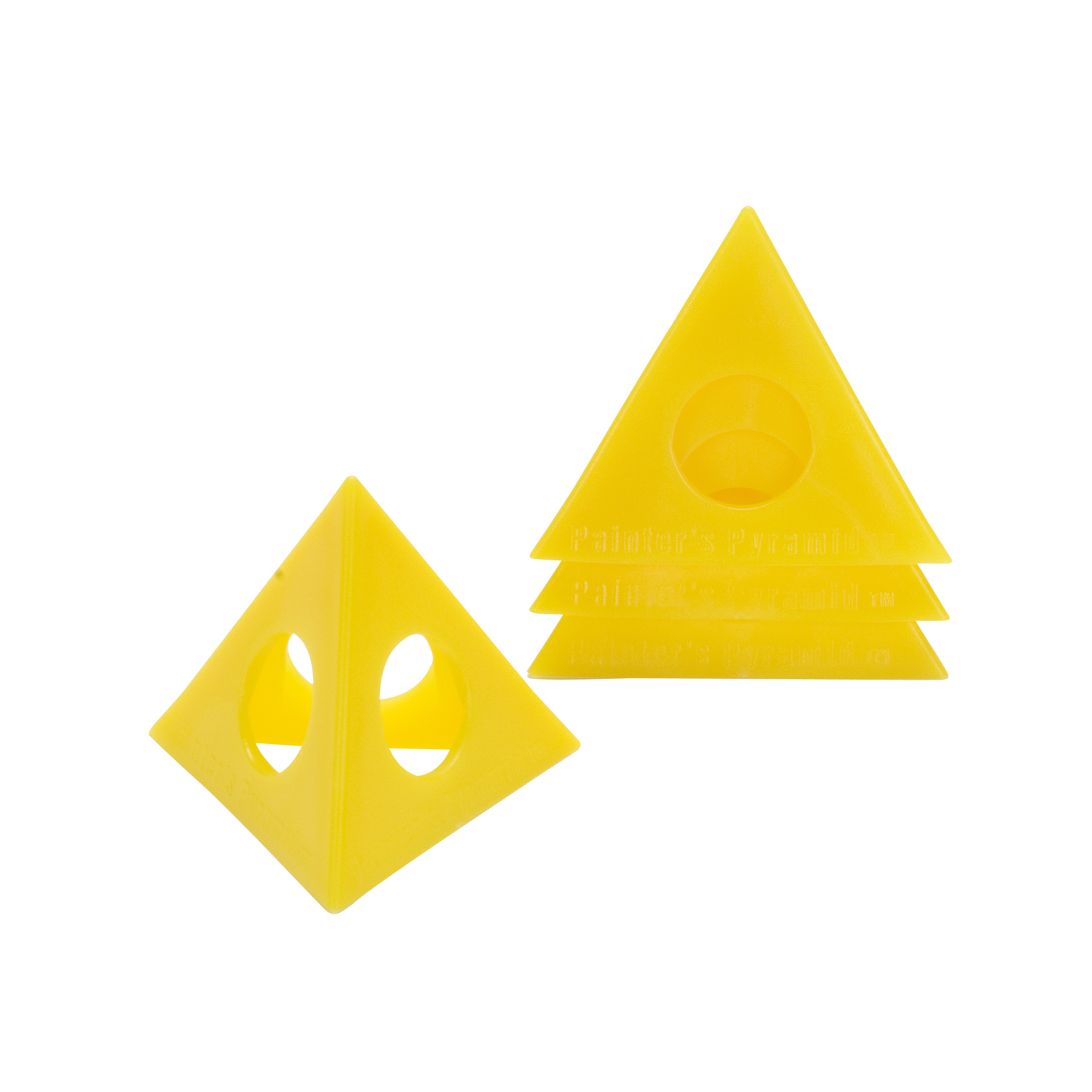 Hyde 2-1/2 in. W Yellow Plastic Painter\u0027s Pyramid Work Supports