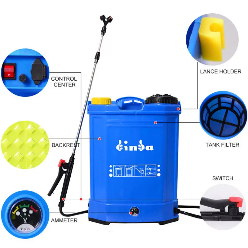 Binda Hot Selling Garden Tool 16l Agriculture Battery Operated Knapsack Power Electric Crop Sprayer