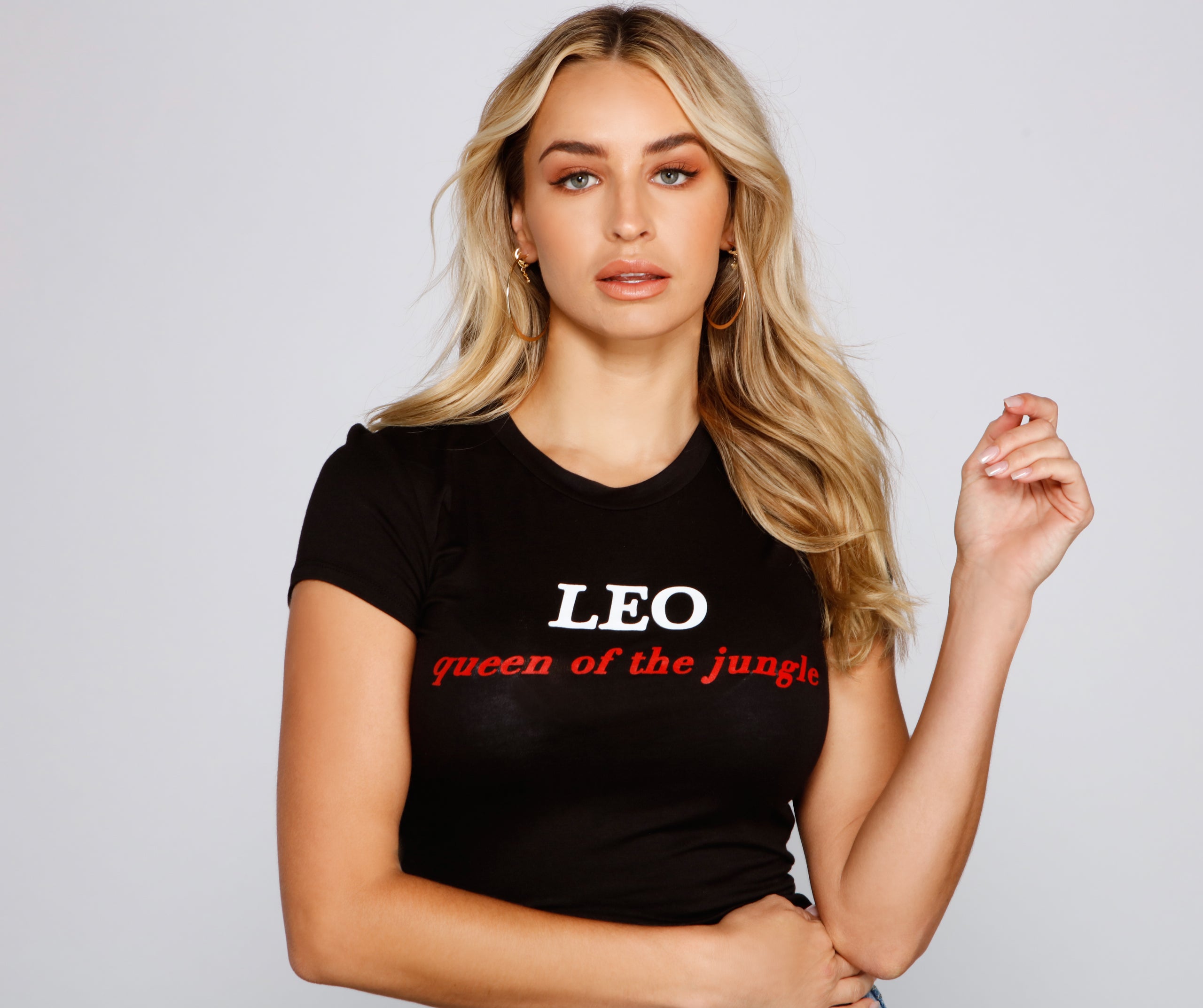 Queen Of The Jungle Leo Graphic Tee