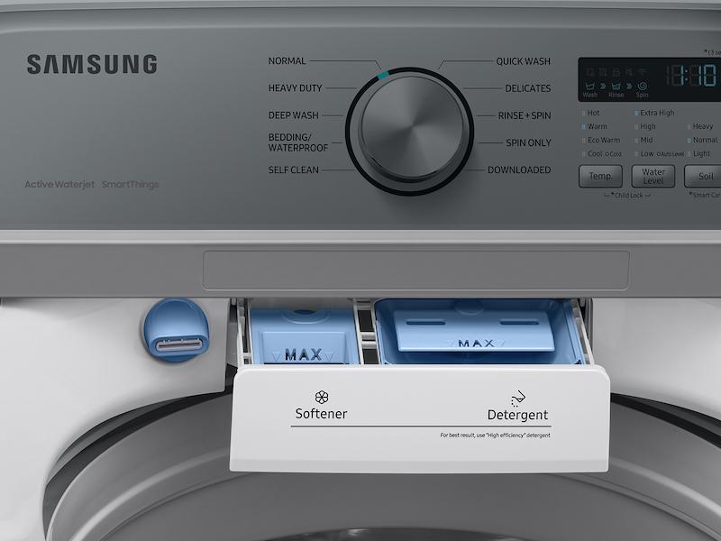 Samsung WA46CG3505AW 4.6 Cu. Ft. Large Capacity Smart Top Load Washer With Activewave™ Agitator And Active Waterjet In White