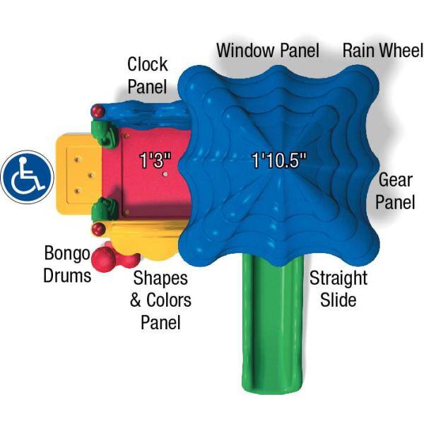 Ultra Play Discovery Centers Seedling with Roof Playset DC-SEEDR02-08-0167