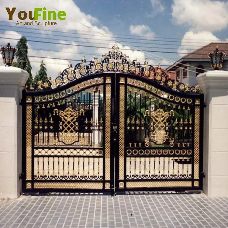 Modern Customized House Wought Iron Gate Grill Designs