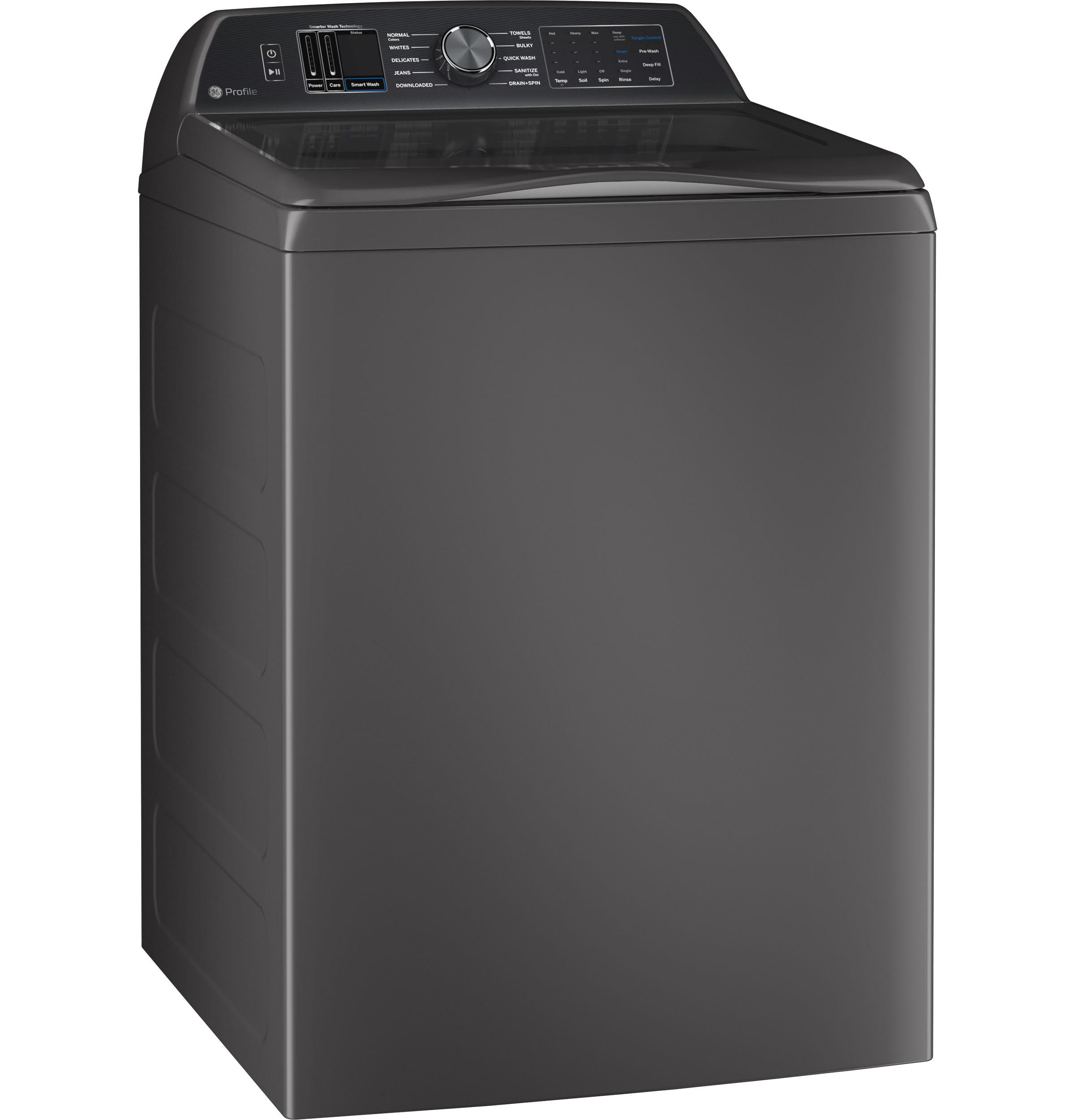 Ge Appliances PTW700BPTDG Ge Profile™ 5.4 Cu. Ft. Capacity Washer With Smarter Wash Technology And Flexdispense™