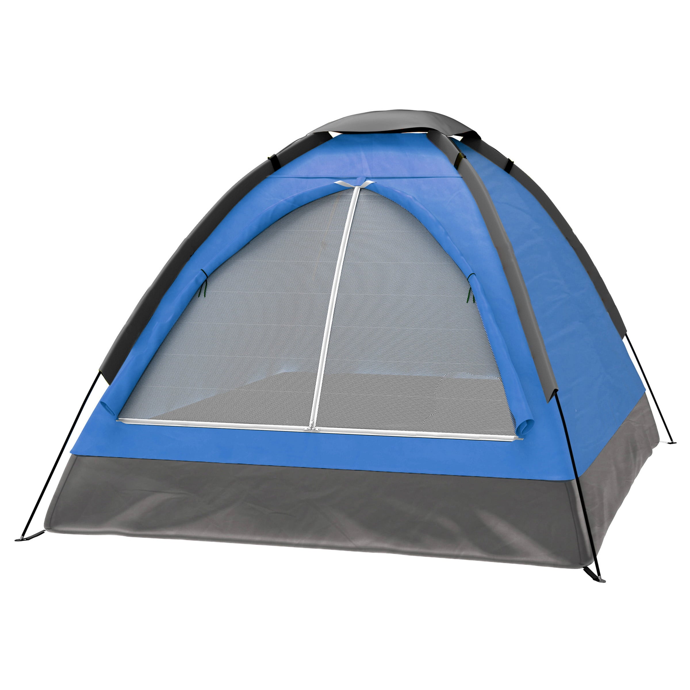 2 Person Camping Tent – Includes Rain Fly and Carrying Bag – Lightweight Outdoor Tent for Backpacking， Hiking， or Beach by Wakeman Outdoors (Blue)