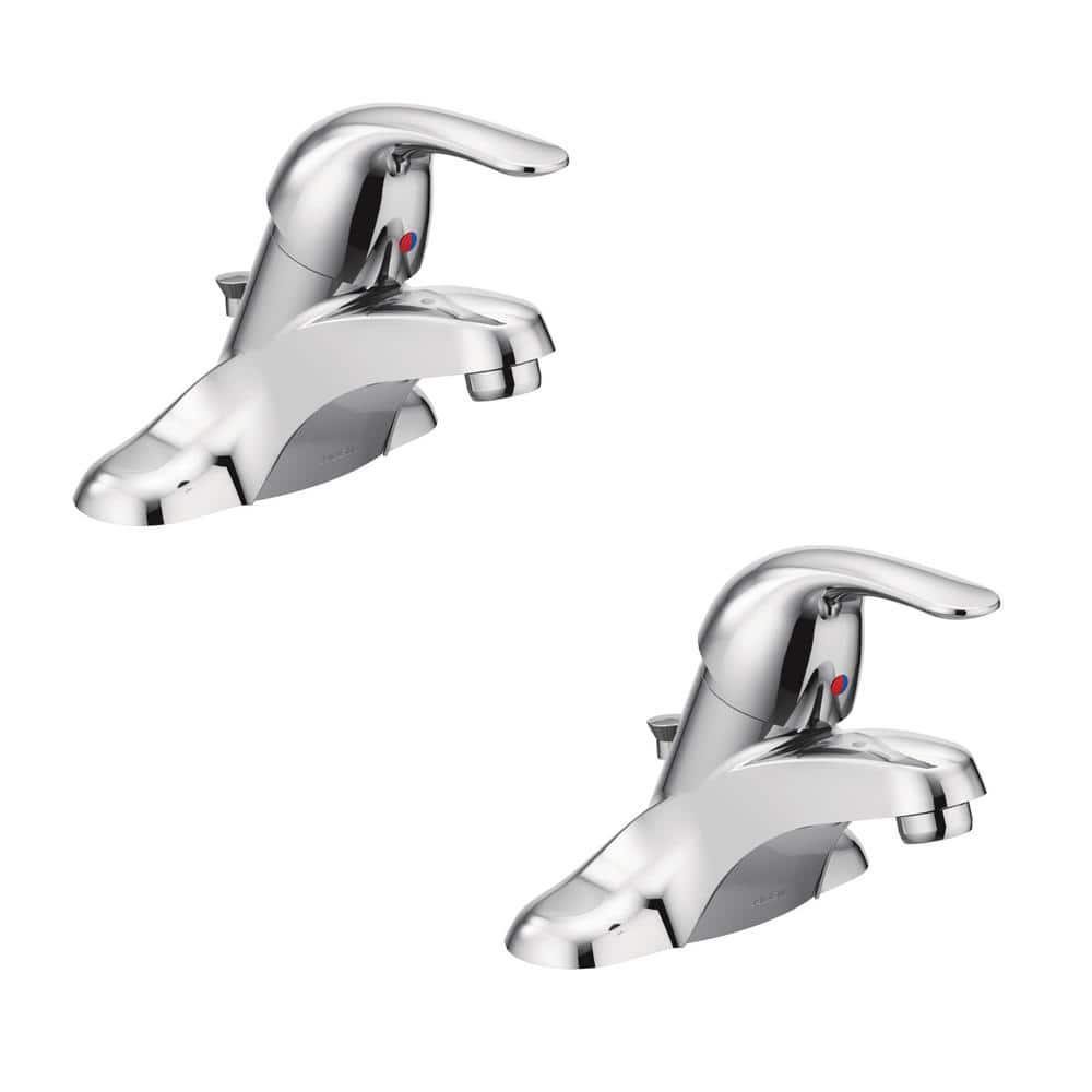 MOEN Adler 4 in Centerset SingleHandle Bathroom Faucet in Chrome