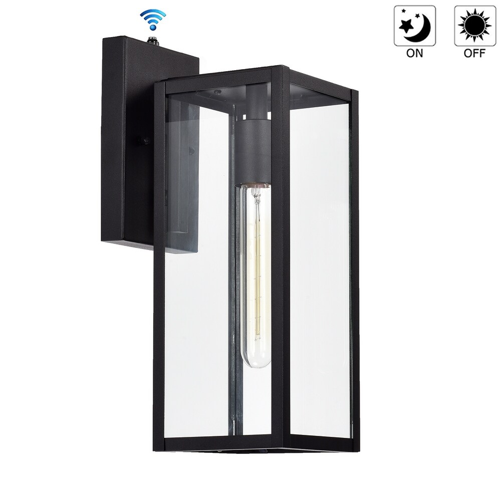 Matte Black 14.5'' H Outdoor Wall Lantern