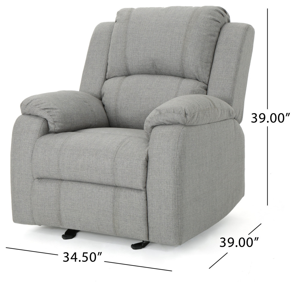 GDF Studio Scarlett Classic Fabric Gliding Recliner Chair   Transitional   Recliner Chairs   by GDFStudio  Houzz