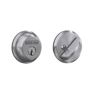 Schlage Satin Chrome Single Cylinder Deadbolt - Light Commercial B60CS G 626