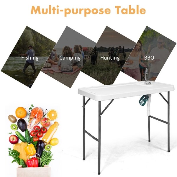 Folding Portable Fish Hunting Cleaning Cutting Table