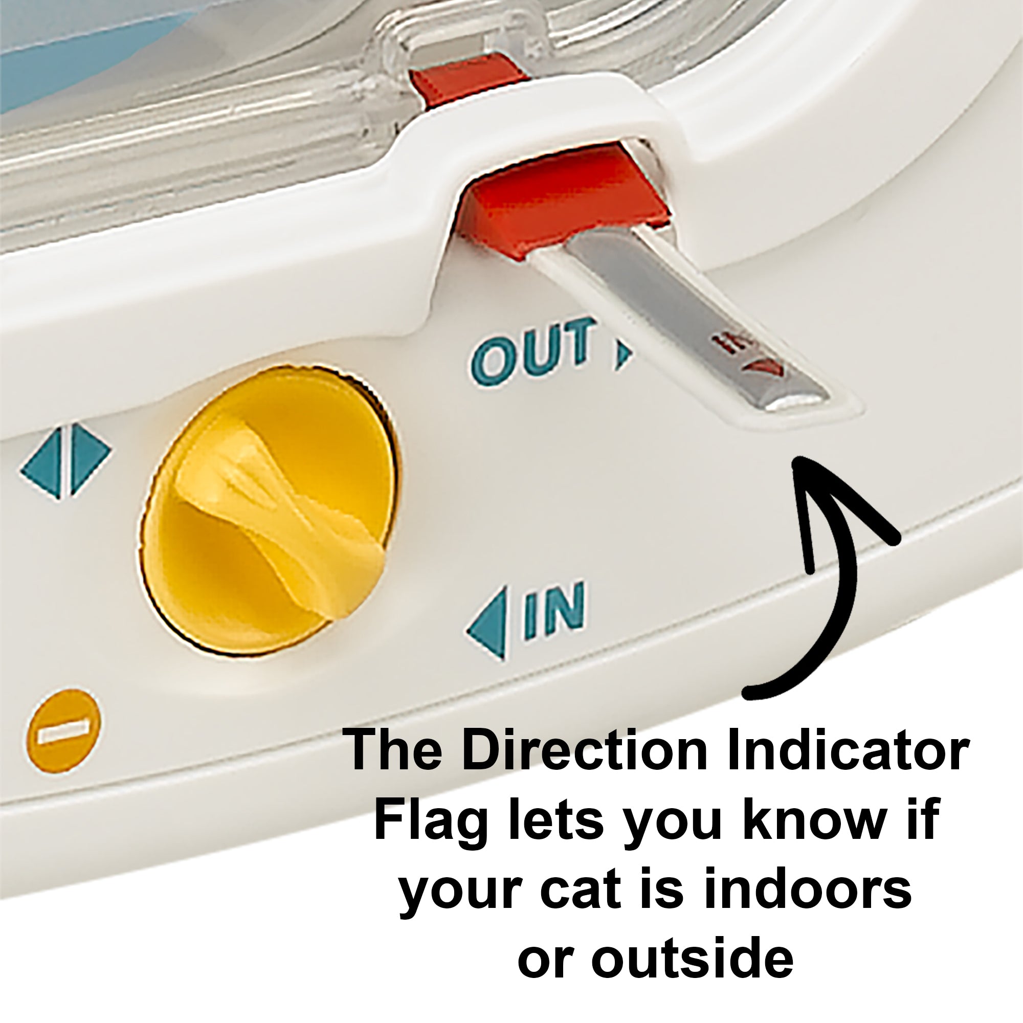 Ferplast 4-Way Locking Cat and Dog Door w/ Magnetic Key | White， Small