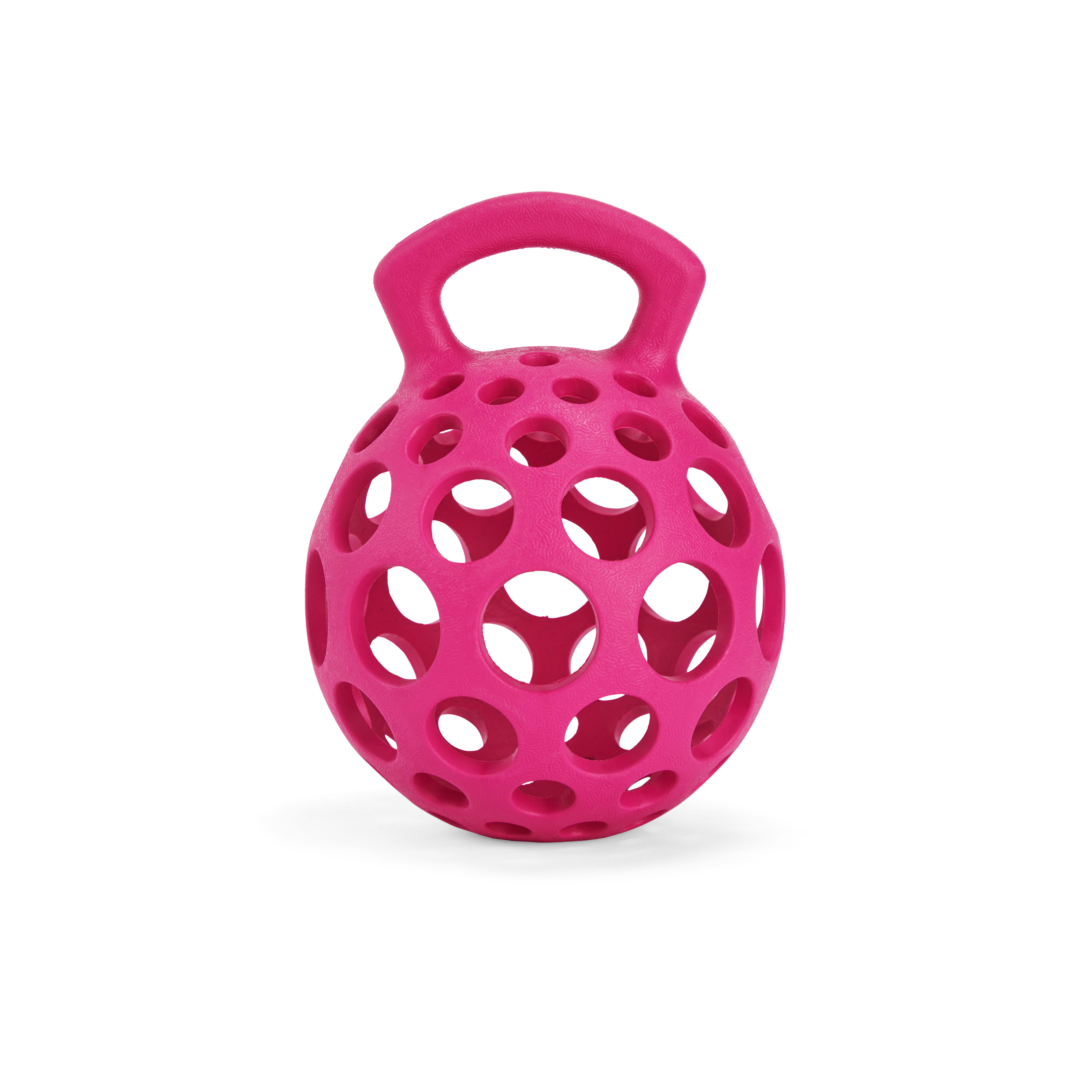 Leaps  Bounds Cage Ball with Handle Dog Toy， Small