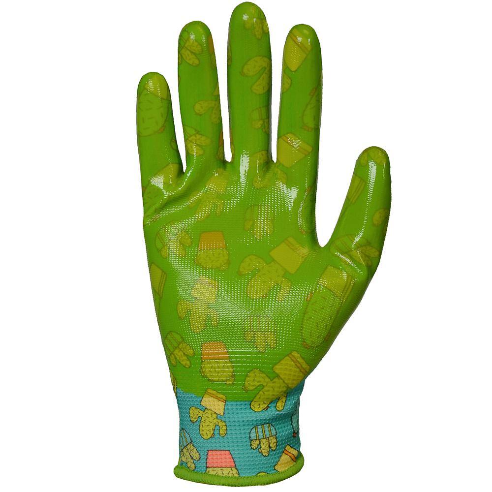 Digz Youth Girls Nitrile Coated Garden Gloves 79886-014