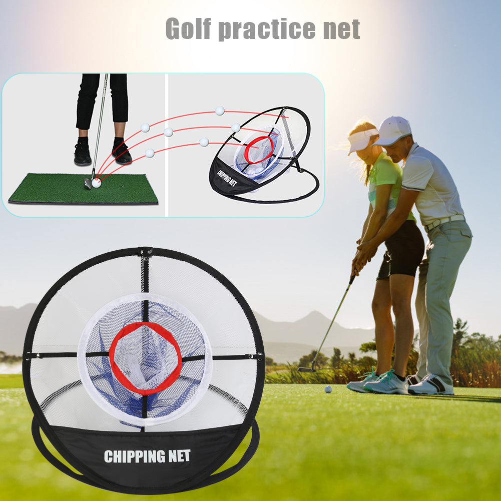 Foldable Golf Practice Net 3 Layer Chipping Hitting Pitching Training Cages