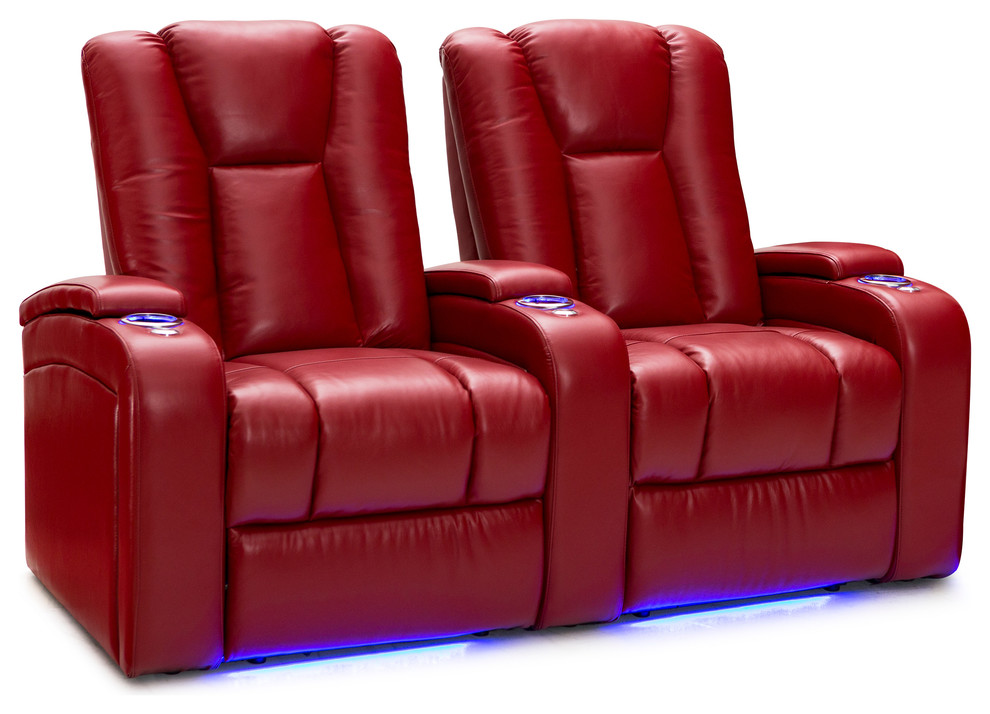 Seatcraft Serenity Leather Home Theater Seating Power Recline   Contemporary   Theater Seating   by Stargate Cinema  Houzz