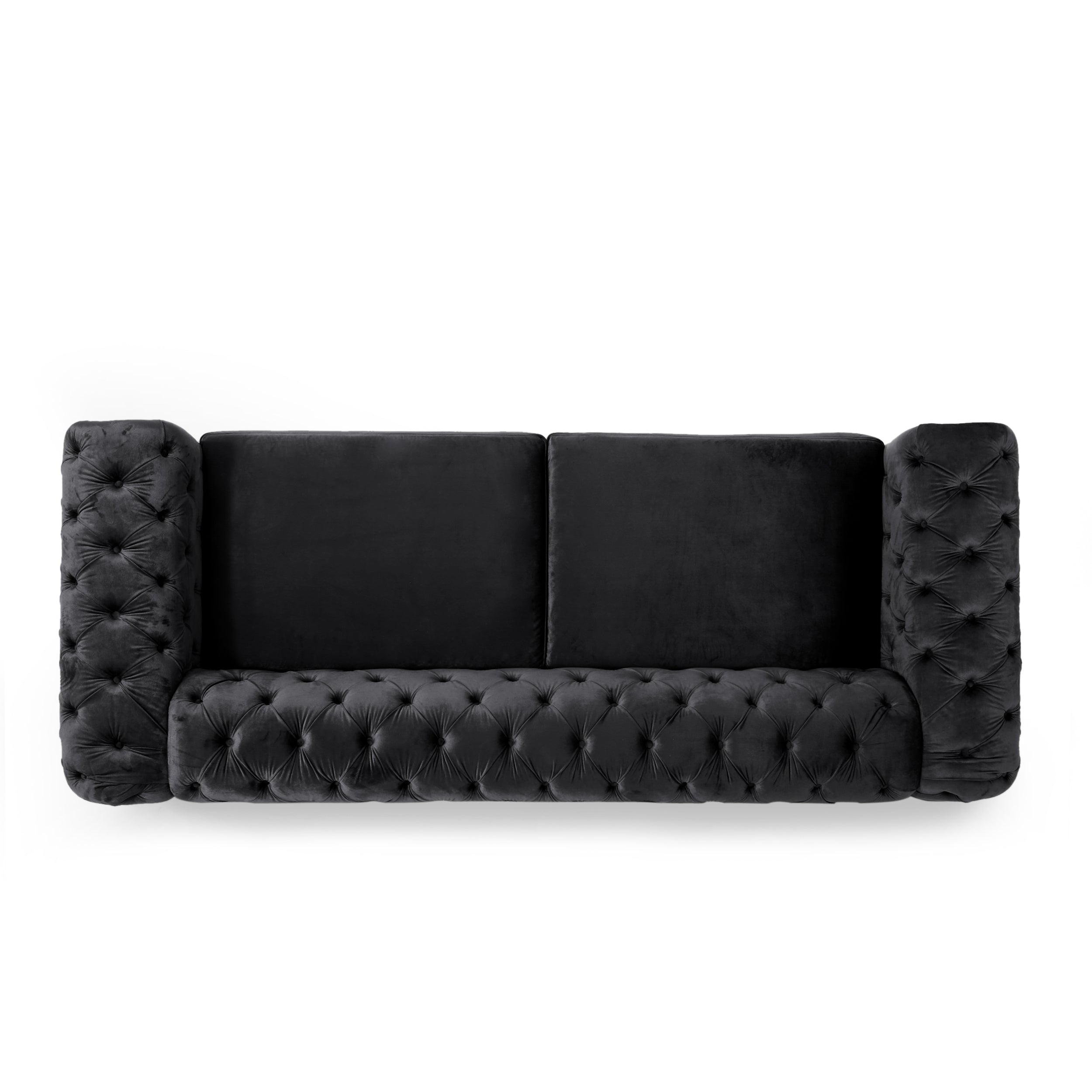 Giovanna Modern Glam Tufted Velvet 3 Seater Sofa