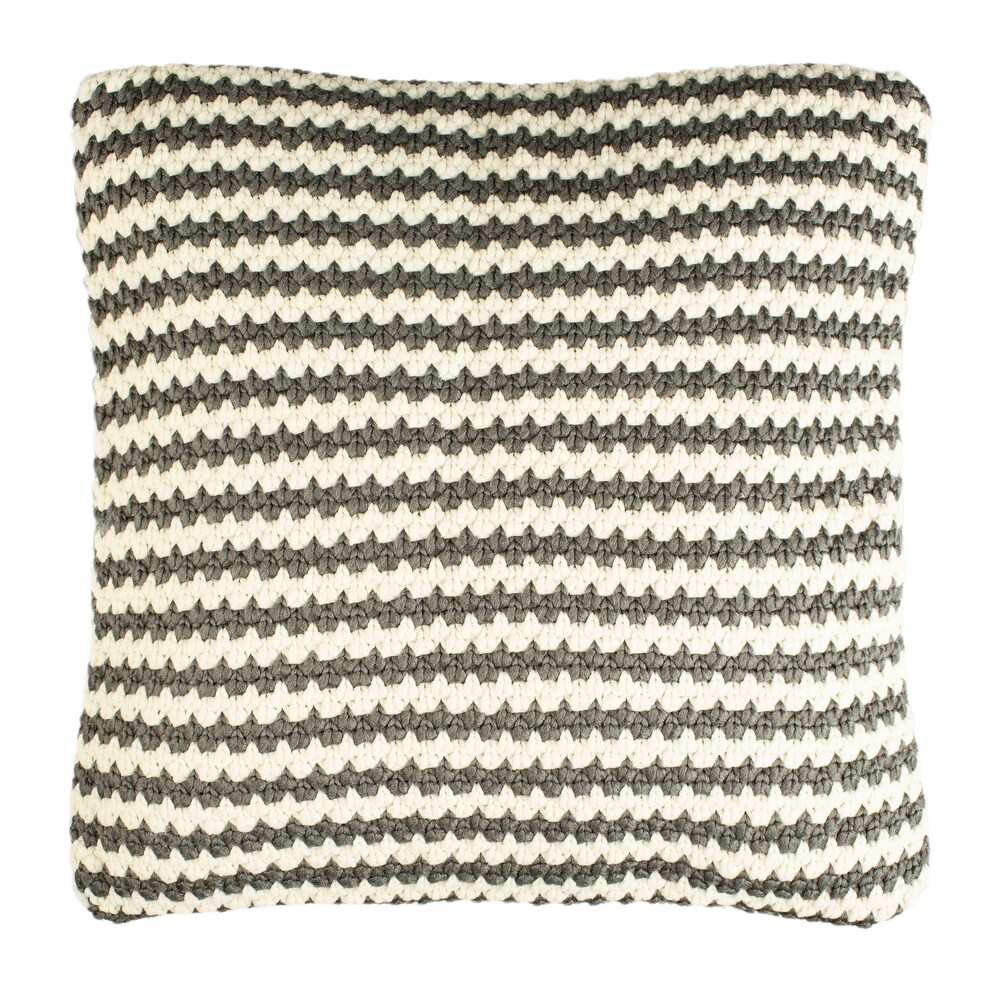 SAFAVIEH Suki Striped Indoor/ Outdoor 20 inch Pillow