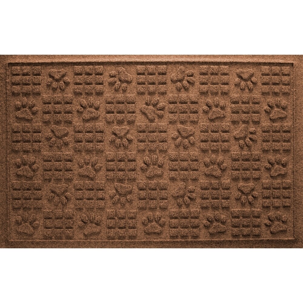 Aqua Shield Dog Paw Squares 2x3 foot PET Fiber Doormat