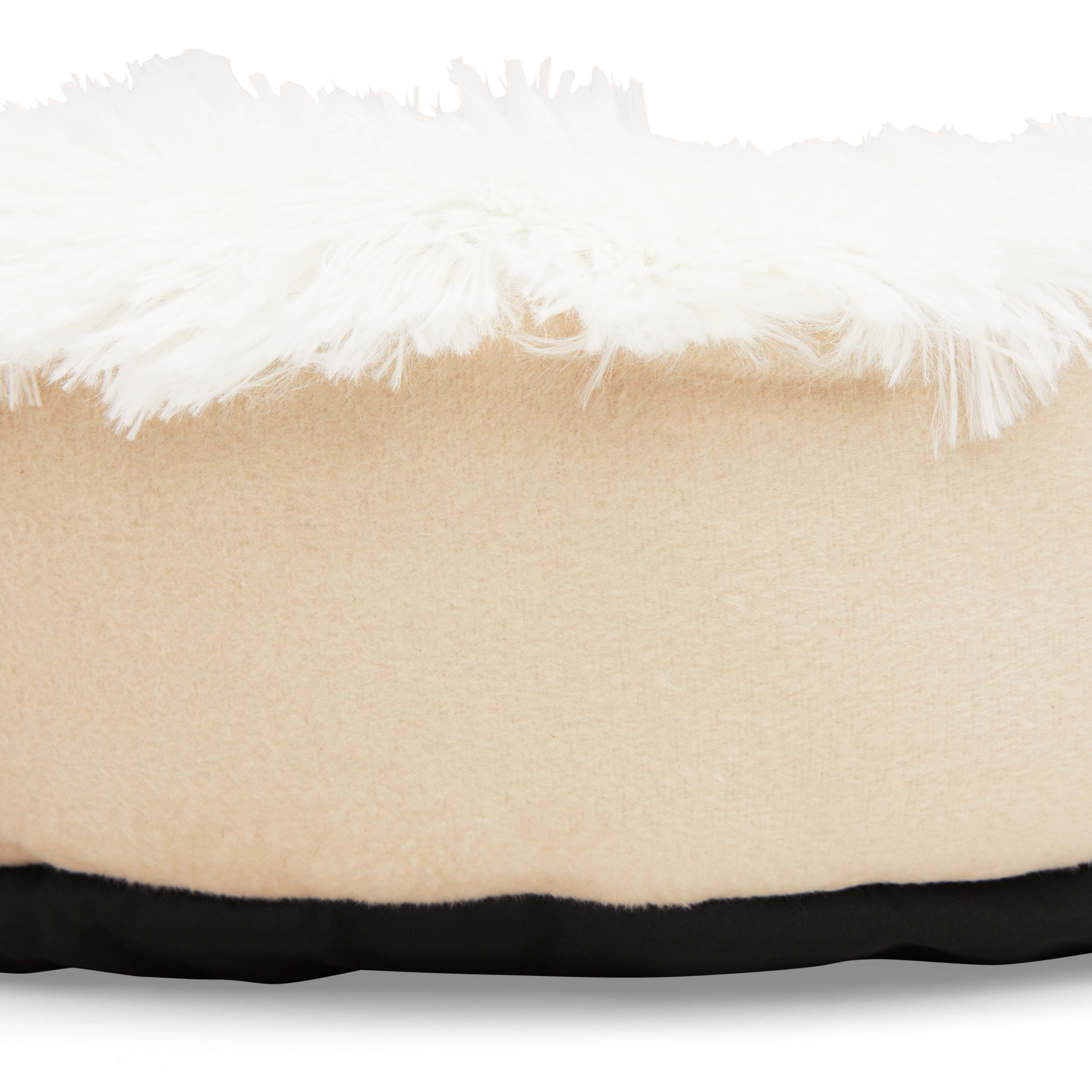 EveryYay Essentials Tan Round Cuddler Cat Bed， 19