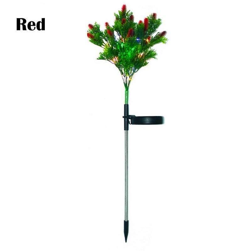 Garden Ground Lights Solar Led Landscape Christmas Pine And Berry 15