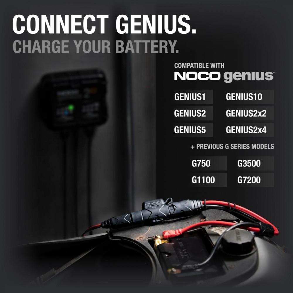 Noco Heavy Duty Boost Battery Eyelet Cable with X Connect Adapter ;