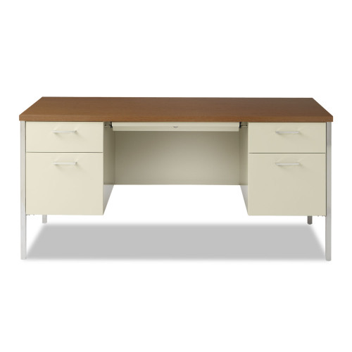 Alera Double Pedestal Steel Desk， 60