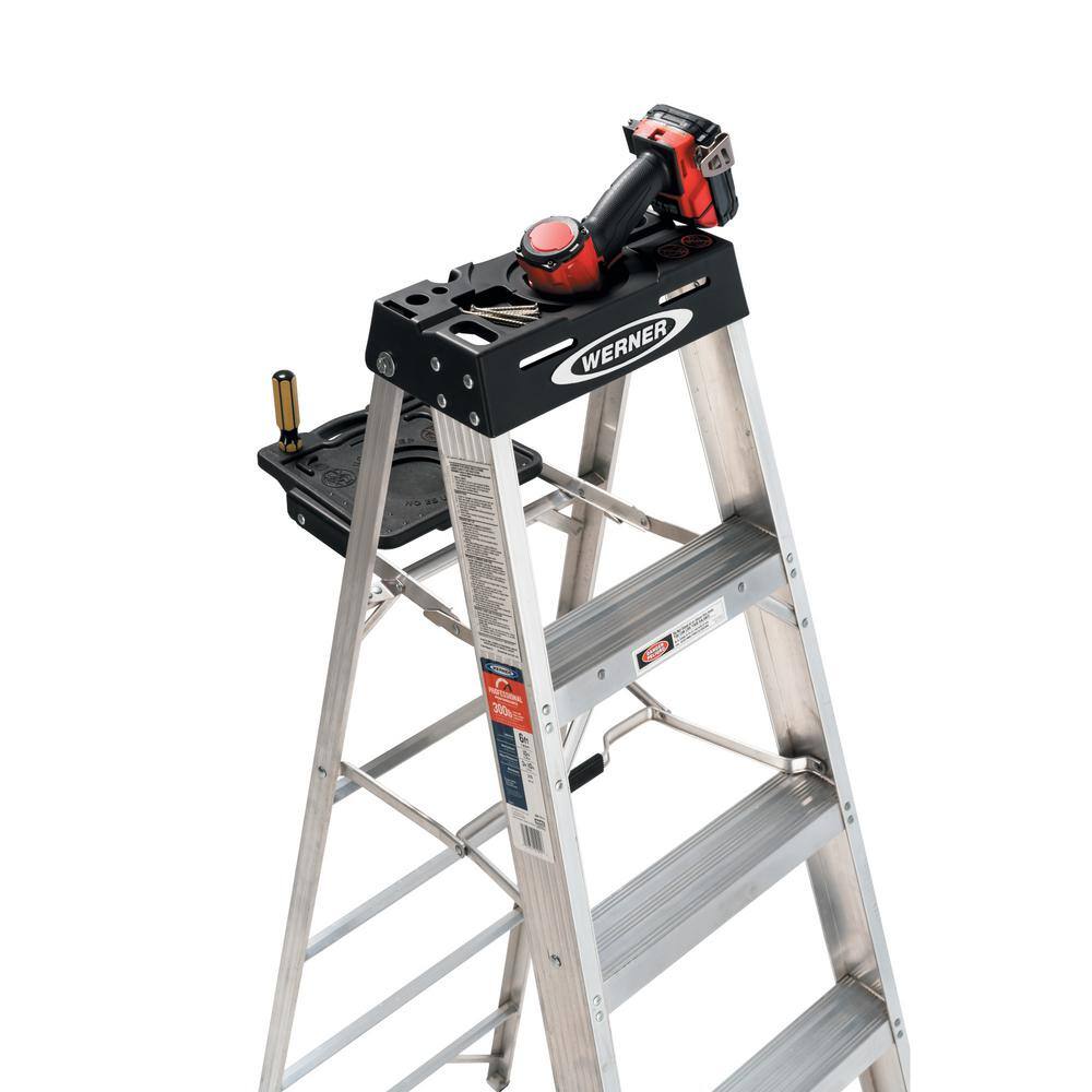 Werner 6 ft. Aluminum Step Ladder with 300 lbs. Load Capacity Type IA Duty Rating 376