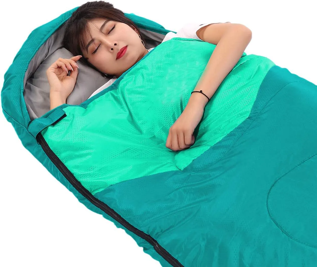 Lightweight Sleeping Bag 3 Seasons Warm   Cool Weather for Hiking and Camping