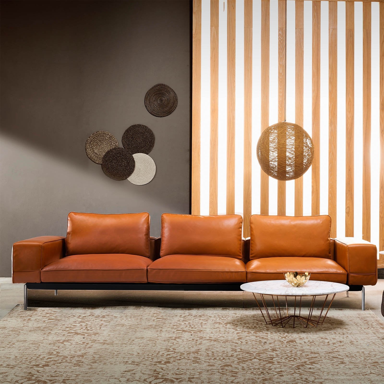 Lorraine Classic Sofa Sf019-3-Orange