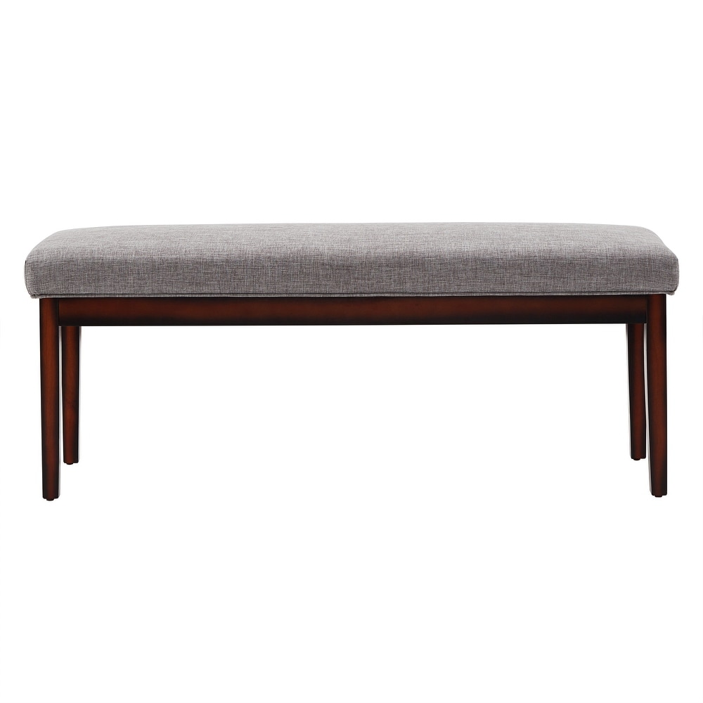 Hawthorne Upholstered Espresso Finish Bench by iNSPIRE Q Bold