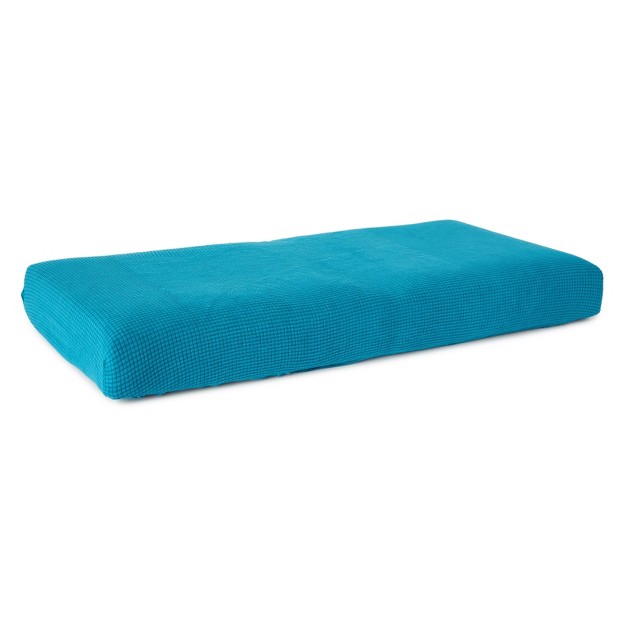 Juvale Large Stretch Couch Cushion Replacement Slipcover For Couches Sectionals Armchairs Patio Furniture Campers 59 70 Inch Teal