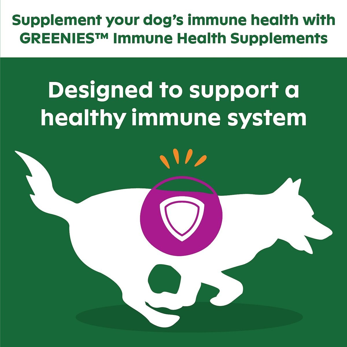 Greenies Chicken Flavored Soft Chew Immune Supplement for Dogs