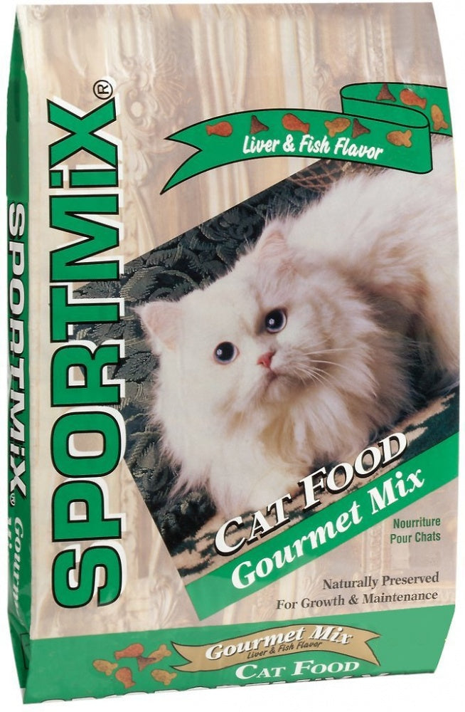 SPORTMiX Gourmet Mix Liver  Fish Flavor Dry Cat Food