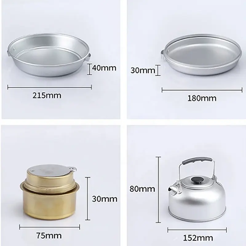 Portable Cooker Combination Hot Selling Outdoor Camping Tableware Cooking Set With Accessories Camping Utensils