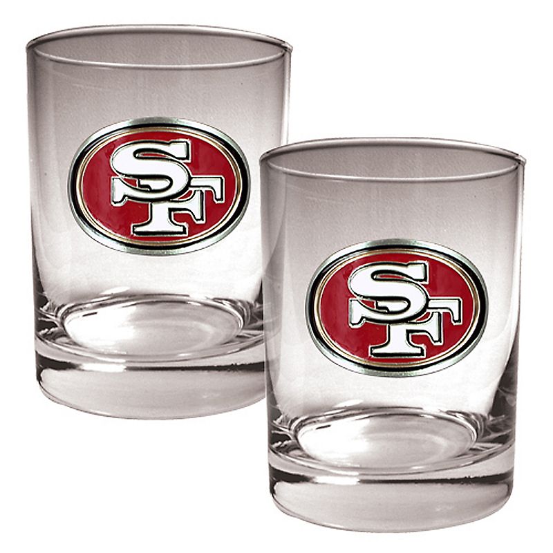 San Francisco 49ers 2-pc. Rocks Glass Set