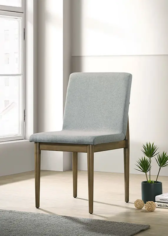 Sofie Brown and Gray Upholstered Dining Chair