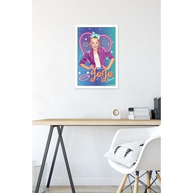 Trends International Jojo Siwa Neon Framed Wall Poster Prints