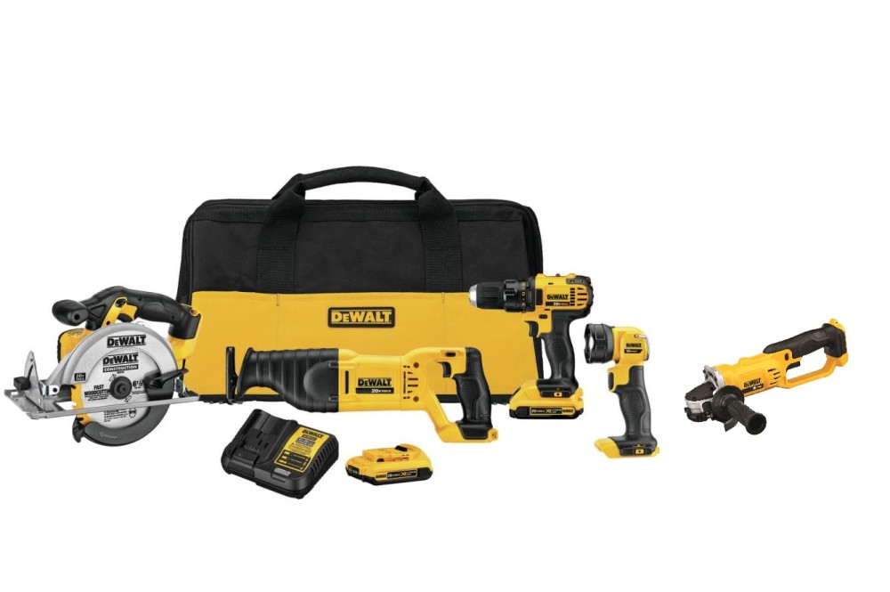 DEWALT 20V MAX 5 Tool Combo Kit Bundle