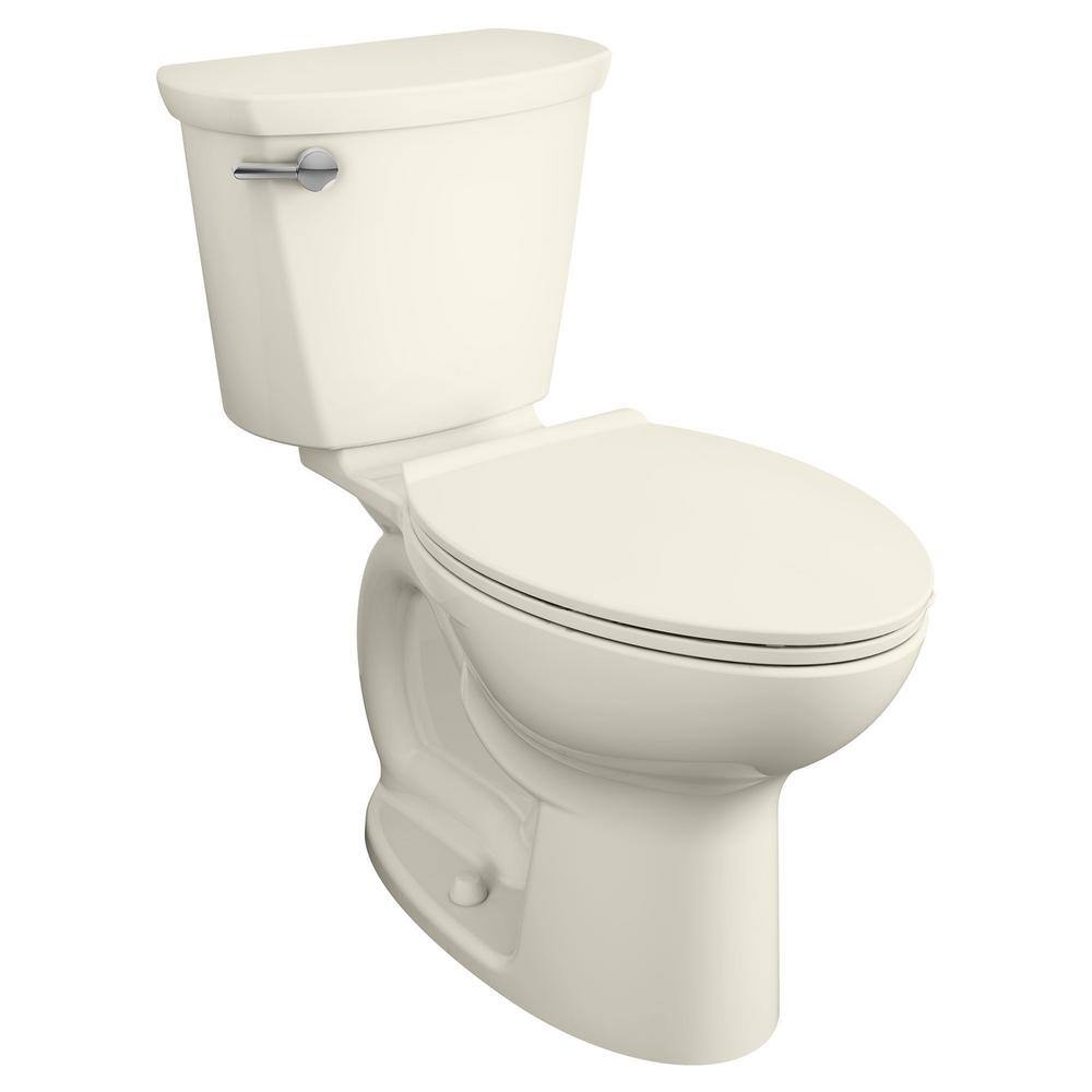 American Standard Cadet Pro Compact Tall Height 14 in. Rough-In 2-Piece 1.28 GPF Single Flush Elongated Toilet in Linen Seat Not Included 215FC104.222