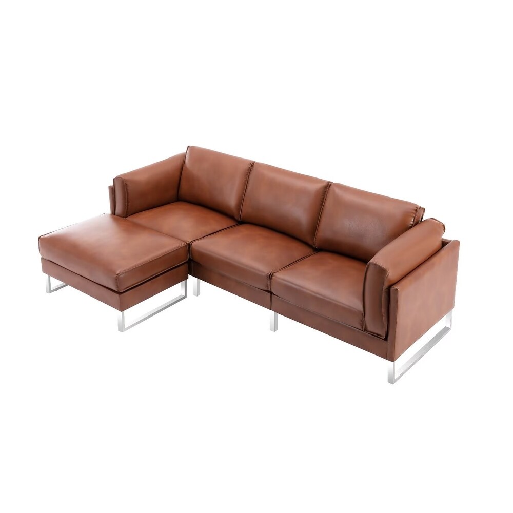 Morden Fort L Shaped Comfortable Contemporary Upholstered Sectional for Living Room