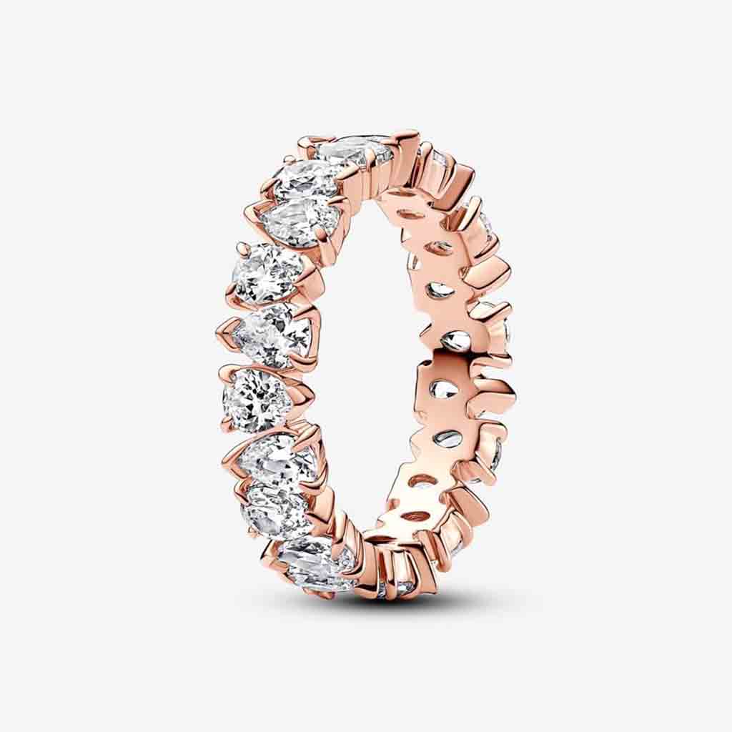 PANDORA  Alternating Sparkling Band Ring