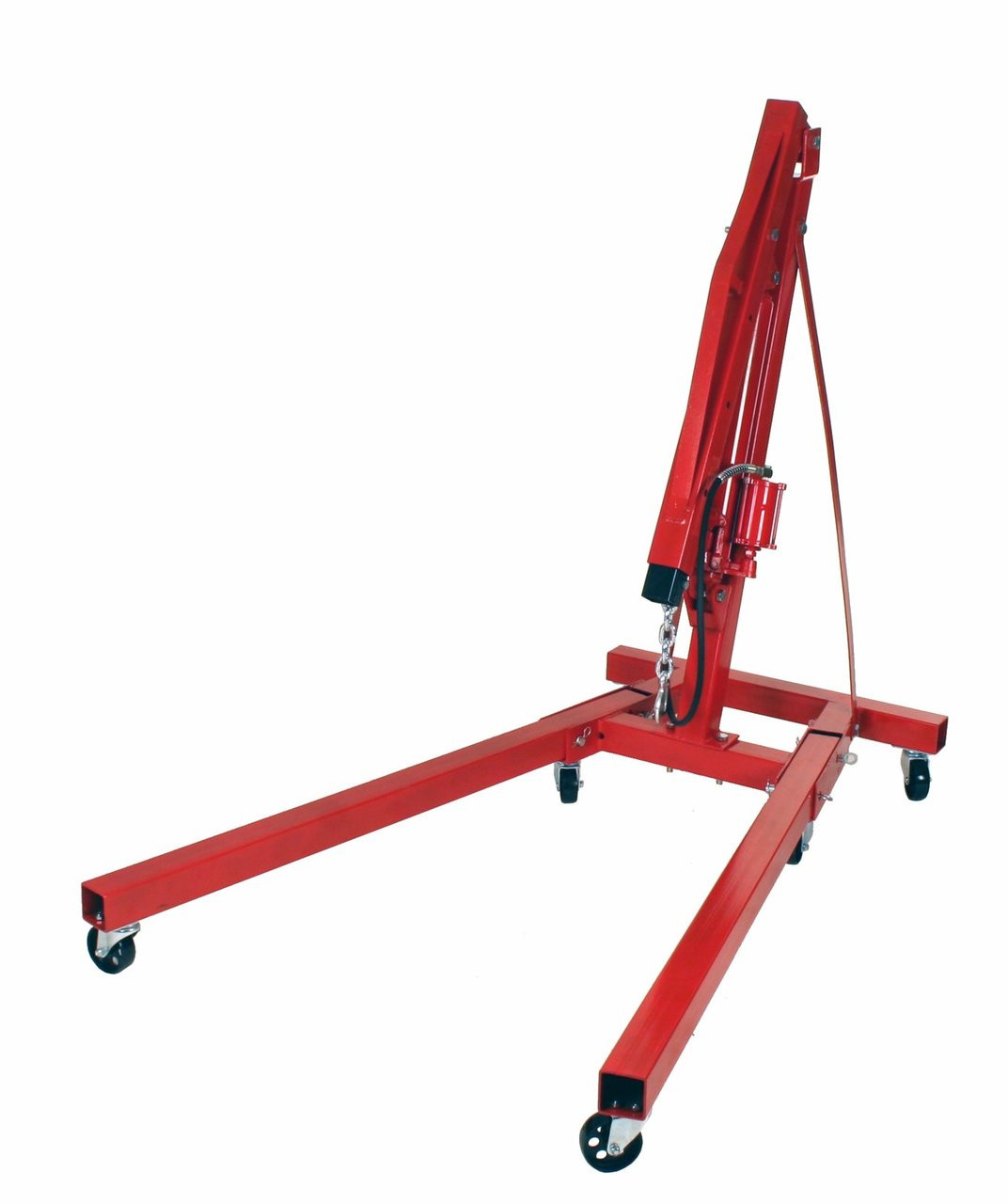 Dragway Tools 2 Ton Folding Air Hydraulic Engine Hoist Cherry Picker