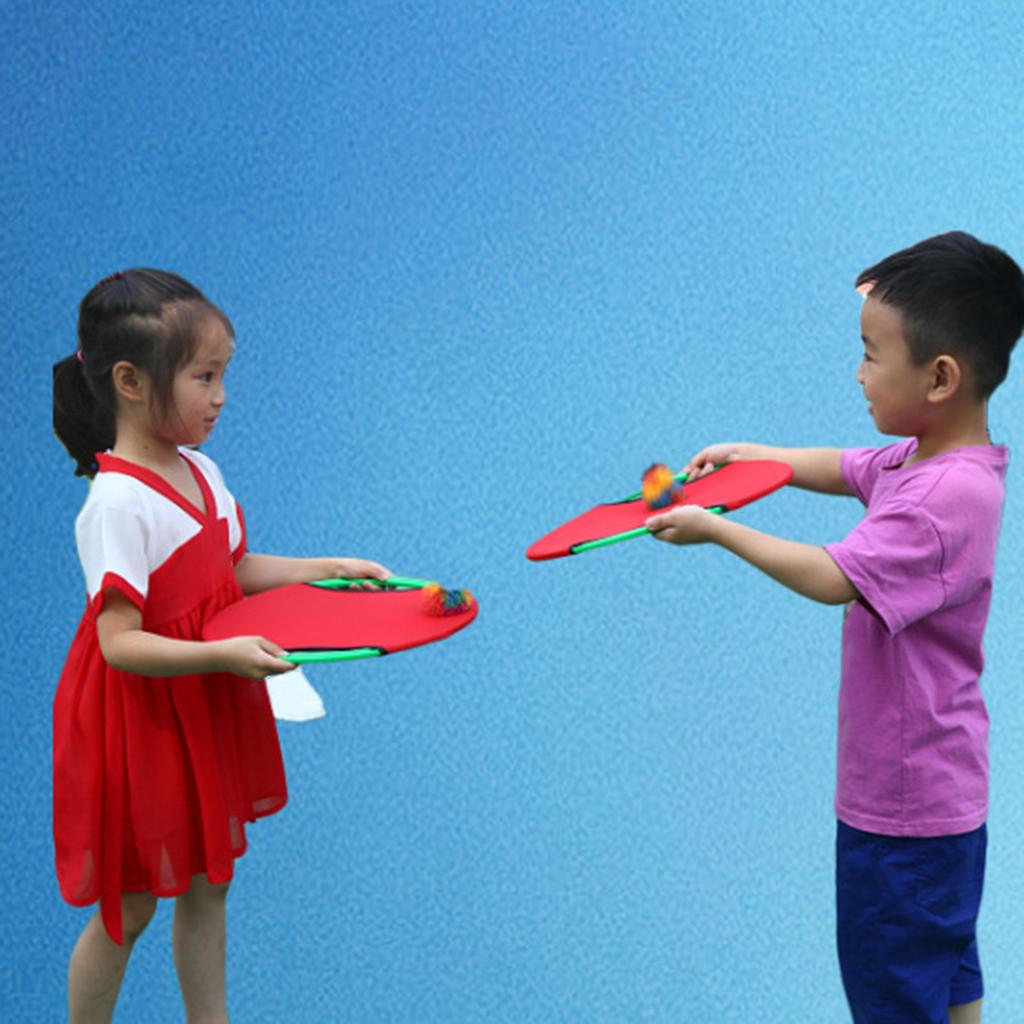 Bouncy Disc Paddle Ball Game Kids Toss and Balls Set Outdoor Games for Yard， Lawn， Beach， Trampoline and Pool Toys for Boys and Girls Play Outside