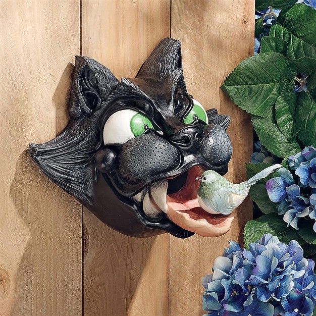 Design Toscano Cat astrophe Sculptural Birdhouse