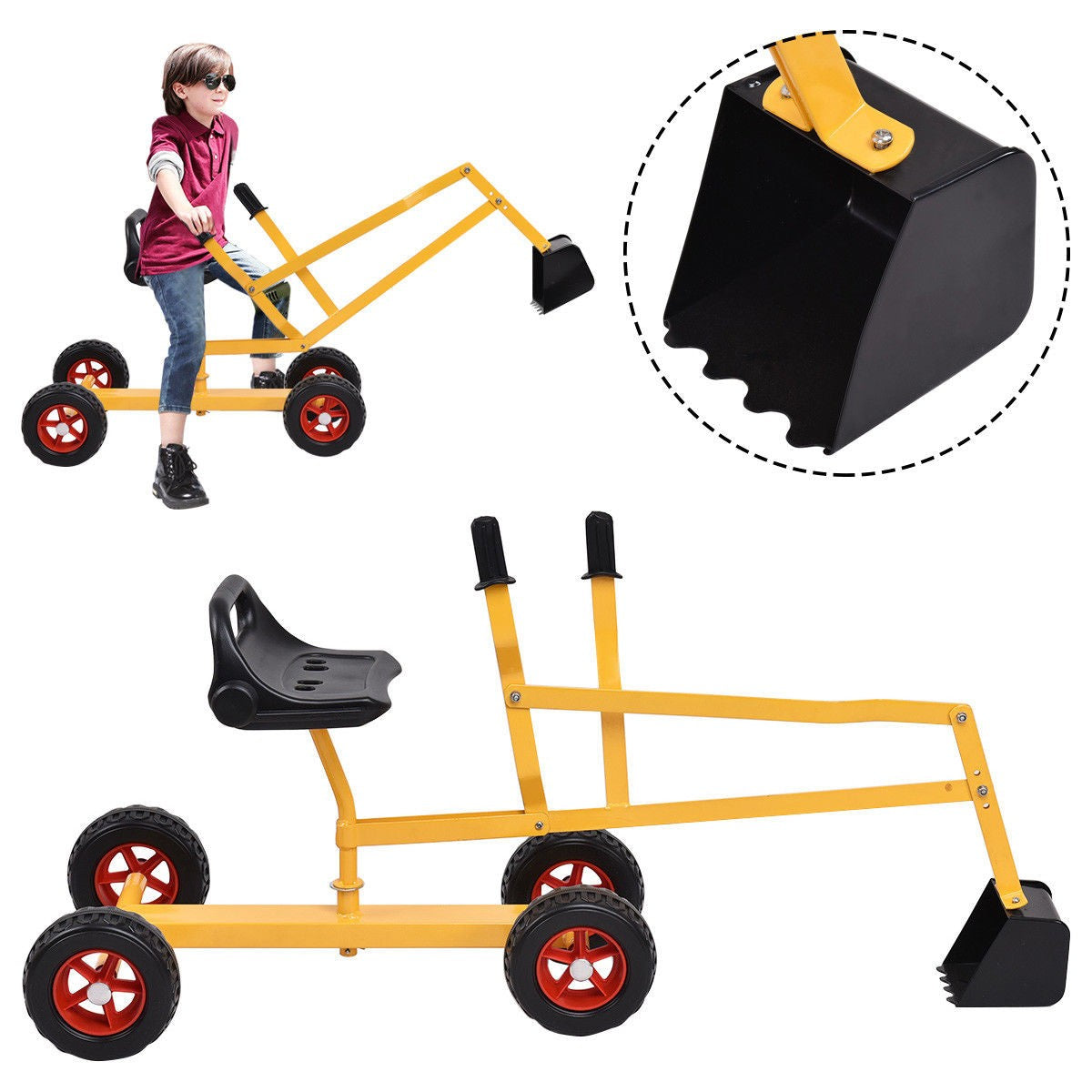 Kids Ride On Sand Digger with Wheels