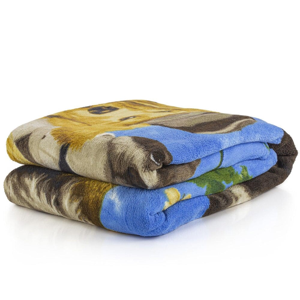 Dogs Outdoor Guys Super Soft Plush Fleece Throw Blanket