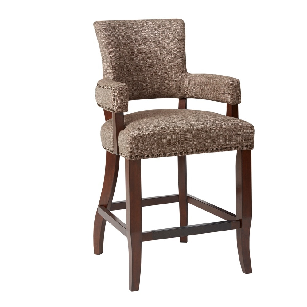 Madison Park Parler Brown Arm 26 inch Counter Stool   22.5\