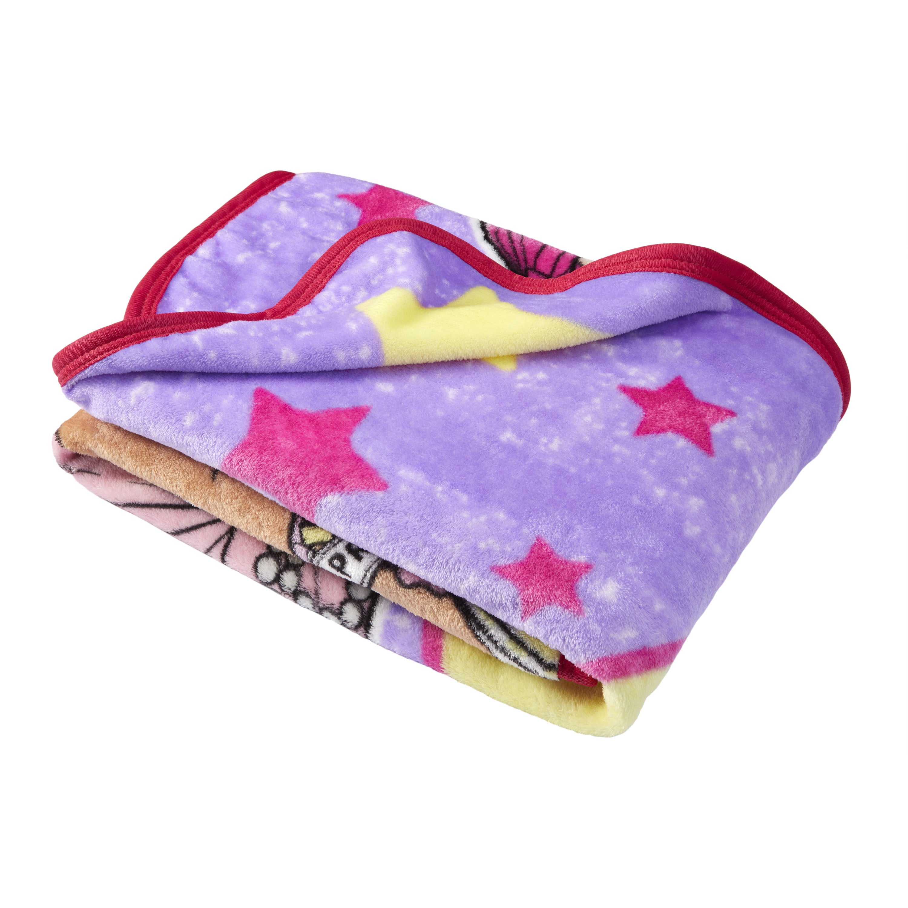 LOL Surprise Kids Silky Soft Plush Throw Blanket， 40 x 50， Purple， MGA