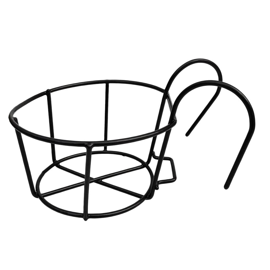 3x Balcony Flower Shelf Iron Wire Hanging Flower Pot Shelf Flower Pot Rack Flower Pot Rack For Railings