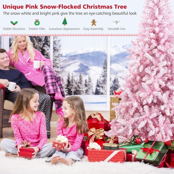 7.5 Feet Flocked Christmas Tree