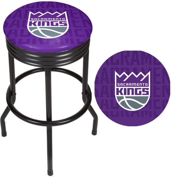 NBA Black Ribbed Bar Stool - City